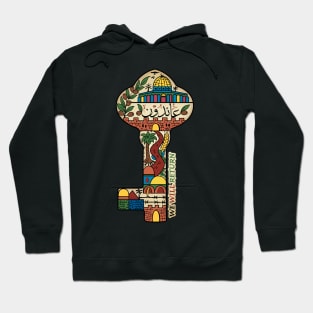 Palestinian Key of Return, Palestine Freedom Human Rights Support Design Hoodie